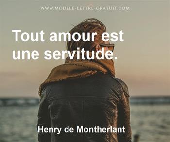 Citation de Henry de Montherlant