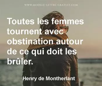 Citation de Henry de Montherlant