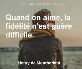 Citation de Henry de Montherlant