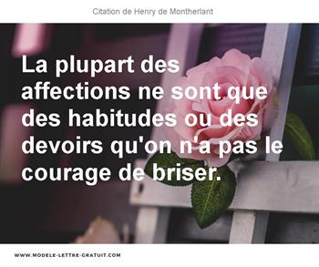 Citations Henry de Montherlant