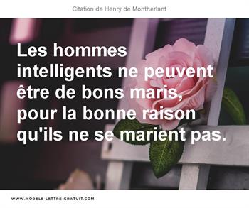 Citations Henry de Montherlant