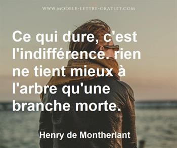 Citation de Henry de Montherlant