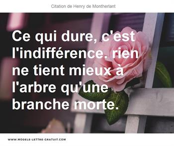 Citations Henry de Montherlant