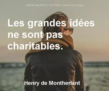 Citation de Henry de Montherlant