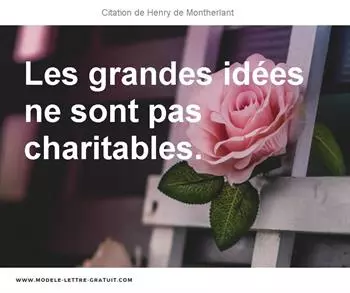 Citations Henry de Montherlant