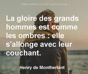 Citation de Henry de Montherlant