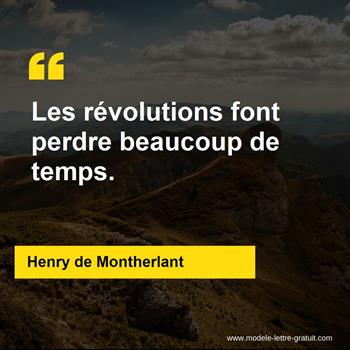 Citation de Henry de Montherlant