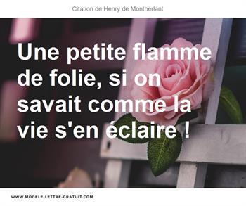 Citations Henry de Montherlant