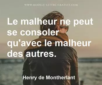 Citation de Henry de Montherlant