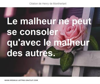 Citations Henry de Montherlant