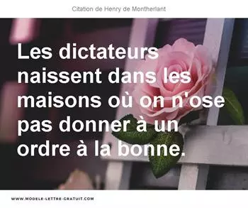 Citations Henry de Montherlant