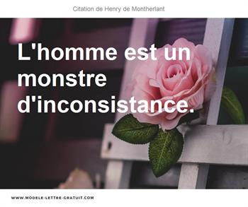 Citations Henry de Montherlant