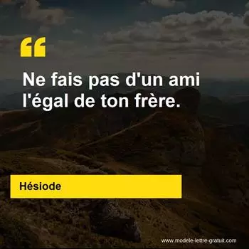 Citation Hésiode