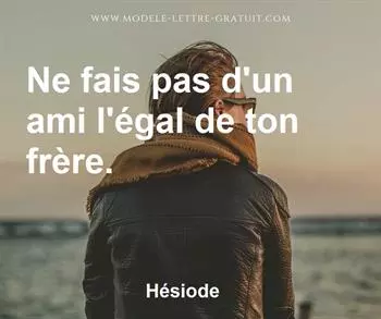 Citation de Hésiode