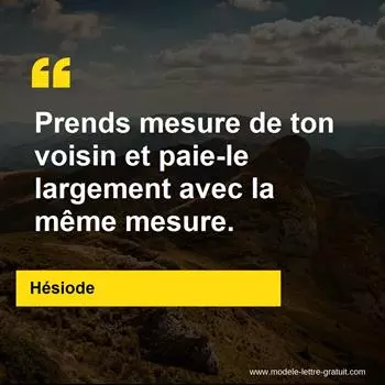 Citation Hésiode