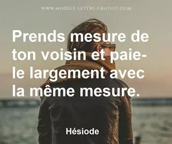 Citation de Hésiode