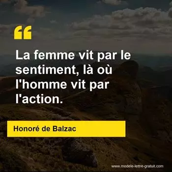 Citation Honoré de Balzac