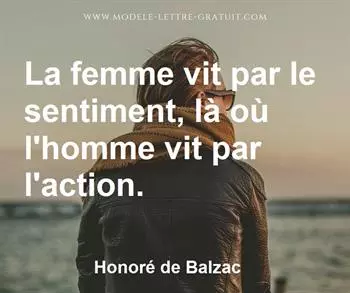 Citation de Honoré de Balzac