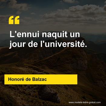 Citations Honoré de Balzac