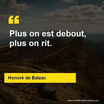 Citation Honoré de Balzac