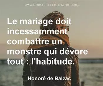 Citation de Honoré de Balzac