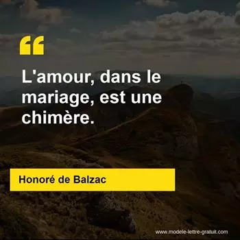 Citation Honoré de Balzac