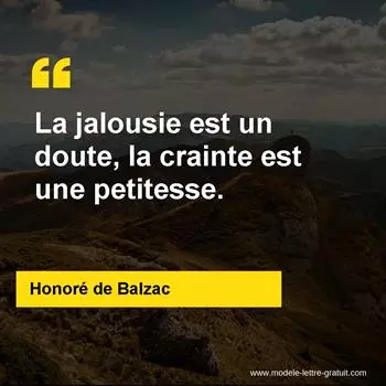 Citation Honoré de Balzac