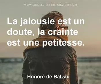 Citation de Honoré de Balzac