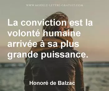 Citation de Honoré de Balzac