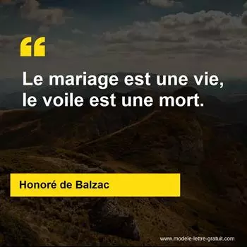 Citation Honoré de Balzac