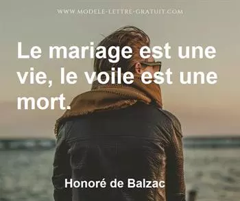 Citation de Honoré de Balzac