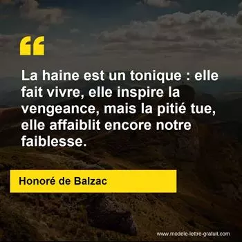 Citation Honoré de Balzac