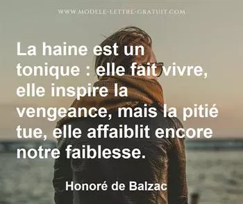 Citation de Honoré de Balzac