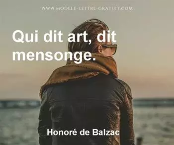 Citation de Honoré de Balzac