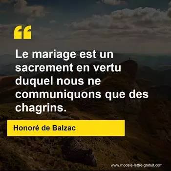 Citation Honoré de Balzac