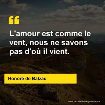 Citation Honoré de Balzac