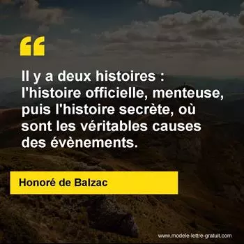 Citation Honoré de Balzac