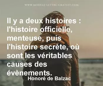 Citation de Honoré de Balzac