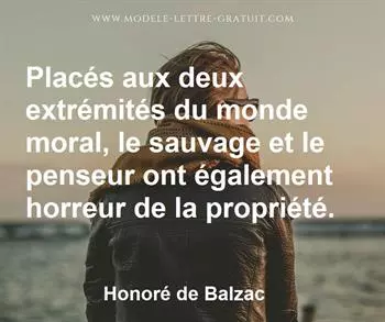 Citation de Honoré de Balzac