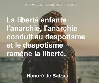 Citation de Honoré de Balzac