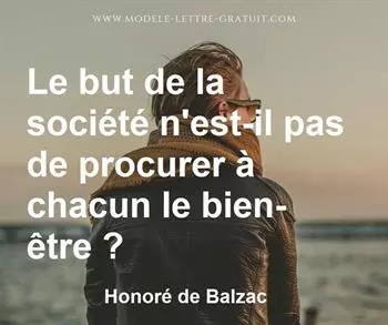 Citation de Honoré de Balzac