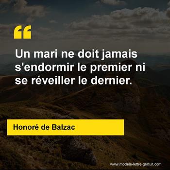 Citations Honoré de Balzac
