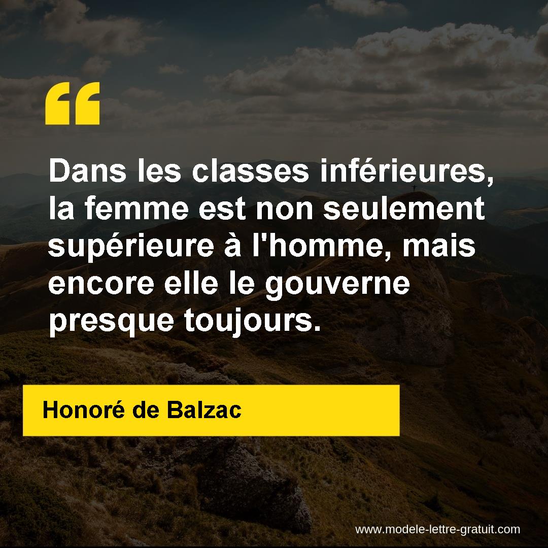 Dans les classes inférieures, la femme est non seulement