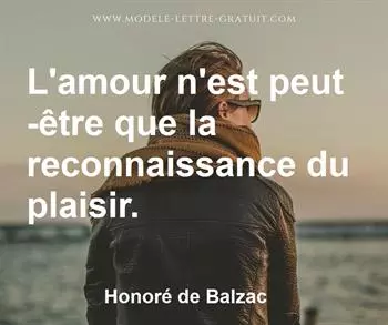 Citation de Honoré de Balzac