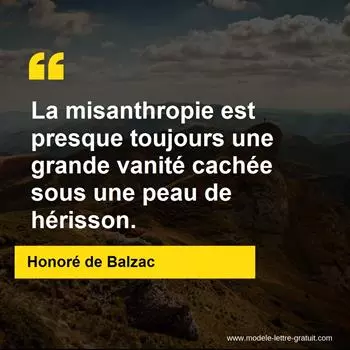 Citation Honoré de Balzac