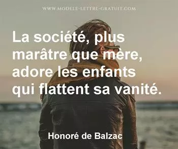Citation de Honoré de Balzac