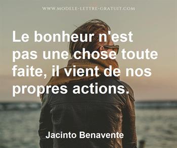 Citation de Jacinto Benavente