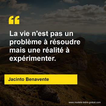 Citation Jacinto Benavente