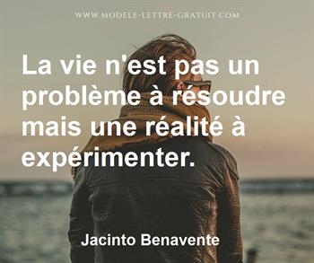 Citation de Jacinto Benavente