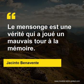 Citation Jacinto Benavente